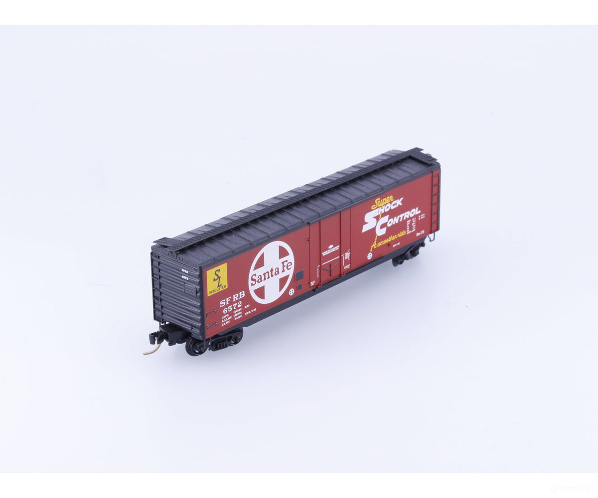 Micro Trains 32350 N Boxcar 50’ Steel Plug Door (SFRB) Santa Fe (SF) 6572 - Freight Cars