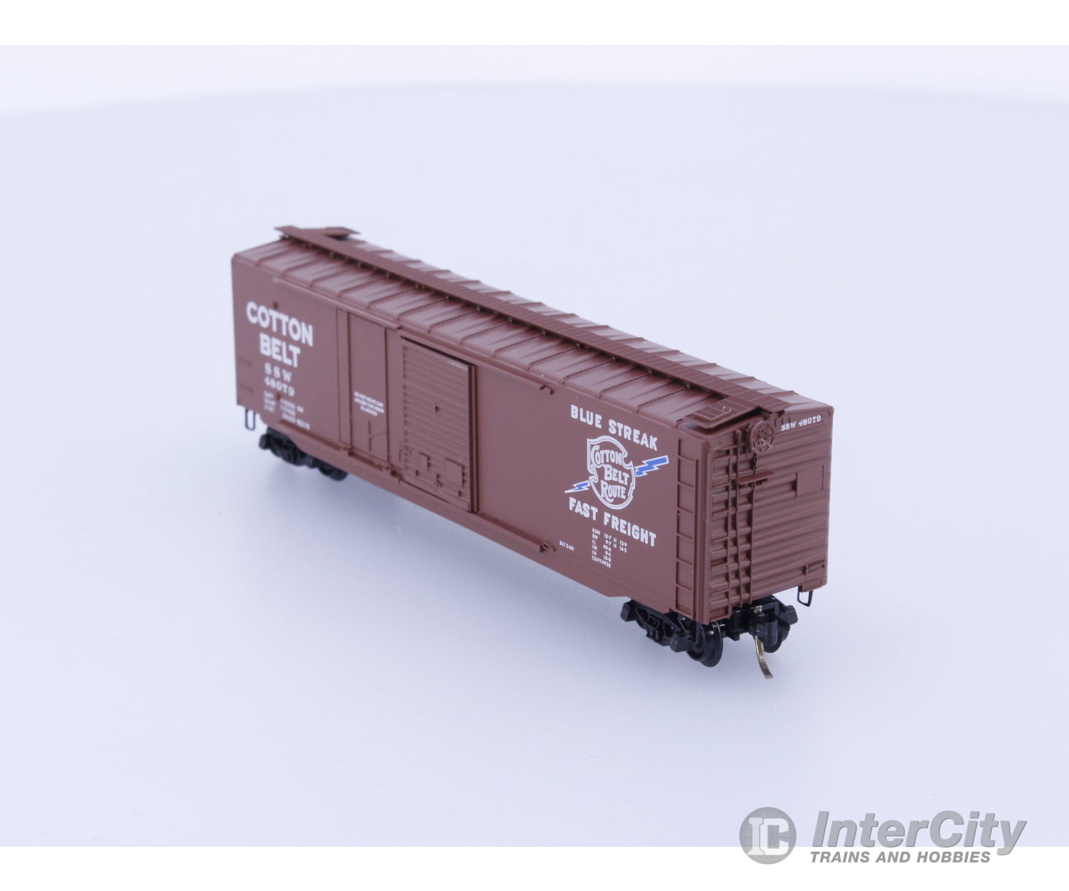 Micro Trains 33060 N Boxcar 50’ Steel Cotton Belt SSW 48079 Freight Cars