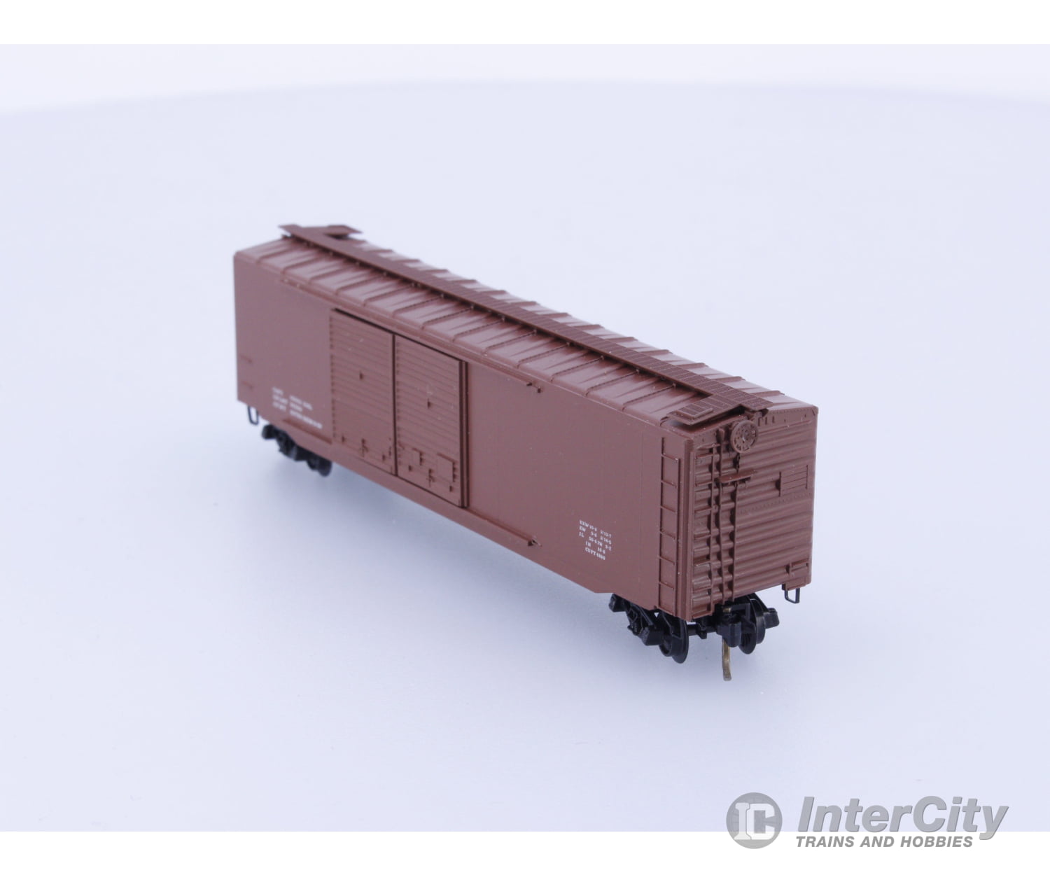 Micro Trains 34000 N Boxcar 50’ Steel Double Door Dimensional Data DATA (B) Freight Cars
