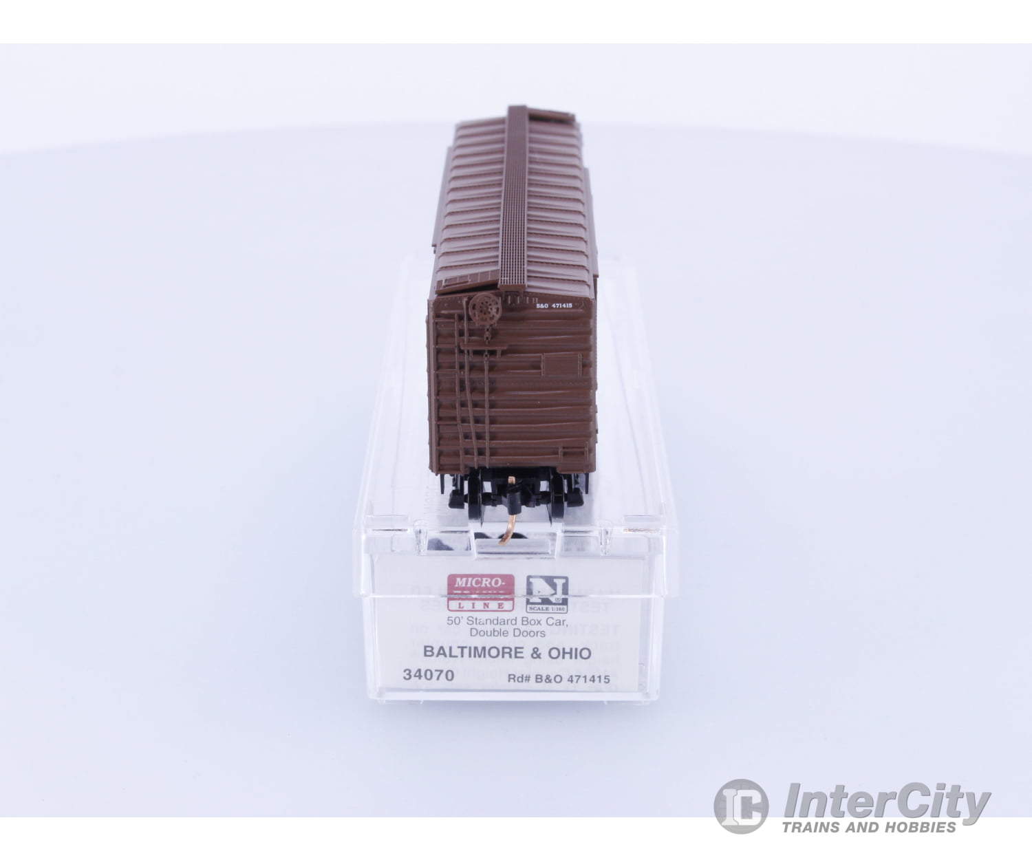 Micro Trains 34070 N 50’ Standard Box Car Double Doors Baltimore and Ohio (BO) 471415 Freight Cars