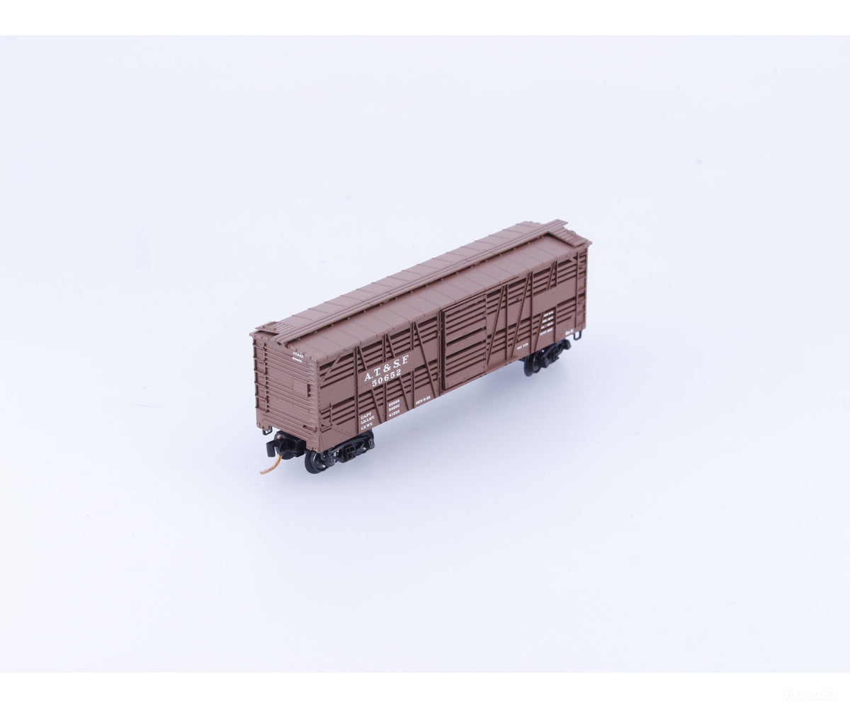 Micro Trains 35080 N 40’ Despatch Stock Car Atchison Topeka and Santa Fe (ATSF) 50652 - Freight Cars