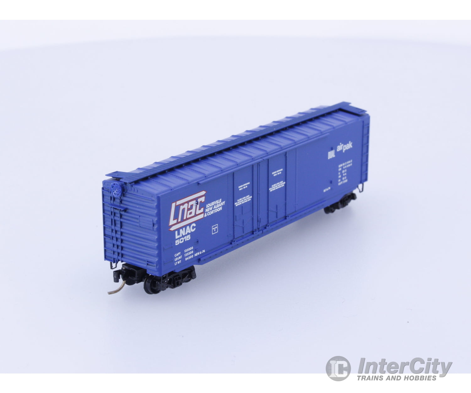 Micro Trains 36050 N Boxcar 50’ Steel Plug Door Louisville New Albany & Corydon LNAC 5015 Freight Cars