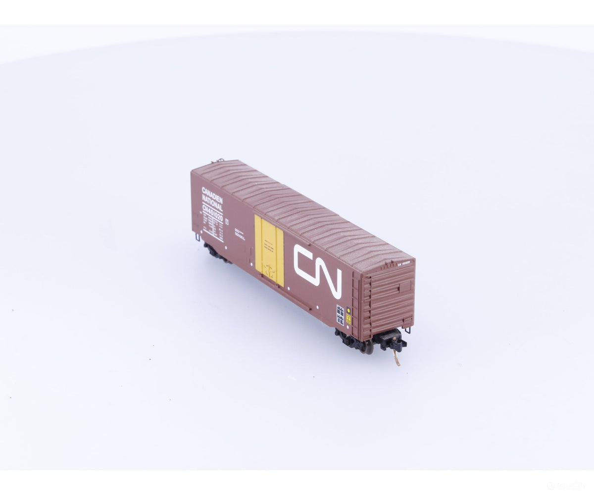 Micro Trains 38310 N 50’ Plug Door Box Car w/o roofwalk #1 Canadian National (CN) 401020 - Freight Cars