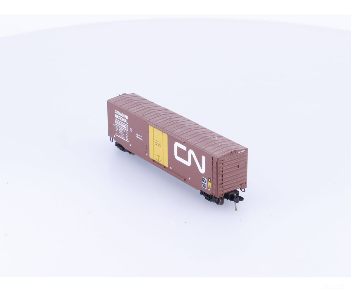 Micro Trains 38310 N 50’ Plug Door Box Car w/o roofwalk #2 Canadian National (CN) 401020 - Freight Cars