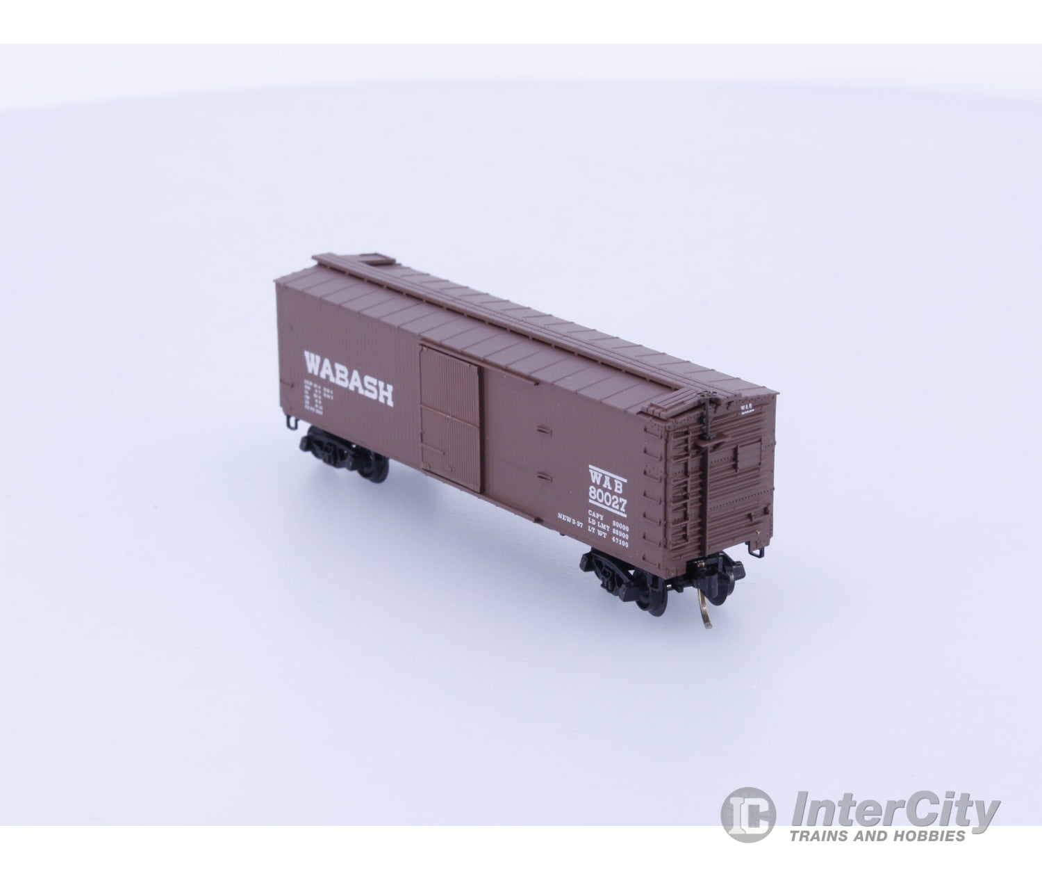 Micro Trains 39120 N Boxcar 40’ Double Wood Sheathed Wabash WAB Wabash Railroad (WAB) 80027 Freight Cars