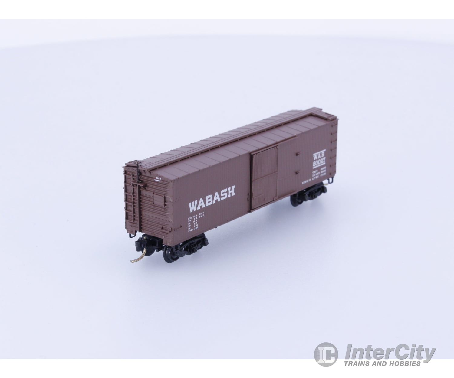 Micro Trains 39120 N Boxcar 40’ Double Wood Sheathed Wabash WAB Wabash Railroad (WAB) 80027 Freight Cars