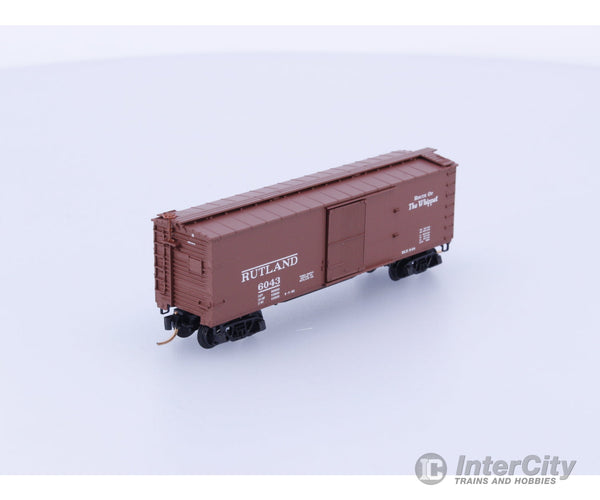 Micro Trains 39130 N Boxcar 40’ Double Wood Sheathed Rutland RUT Rutland Line (RL) 6043 Freight Cars