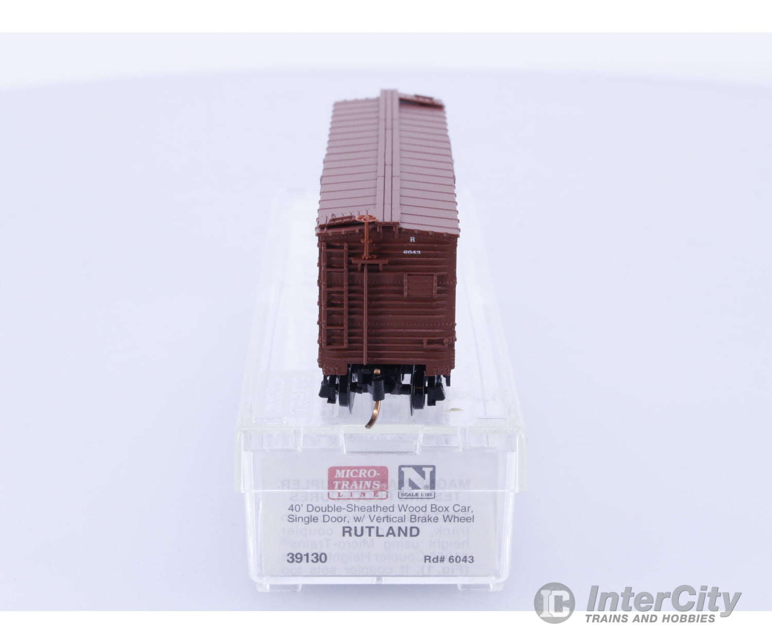 Micro Trains 39130 N Boxcar 40’ Double Wood Sheathed Rutland RUT Rutland Line (RL) 6043 Freight Cars