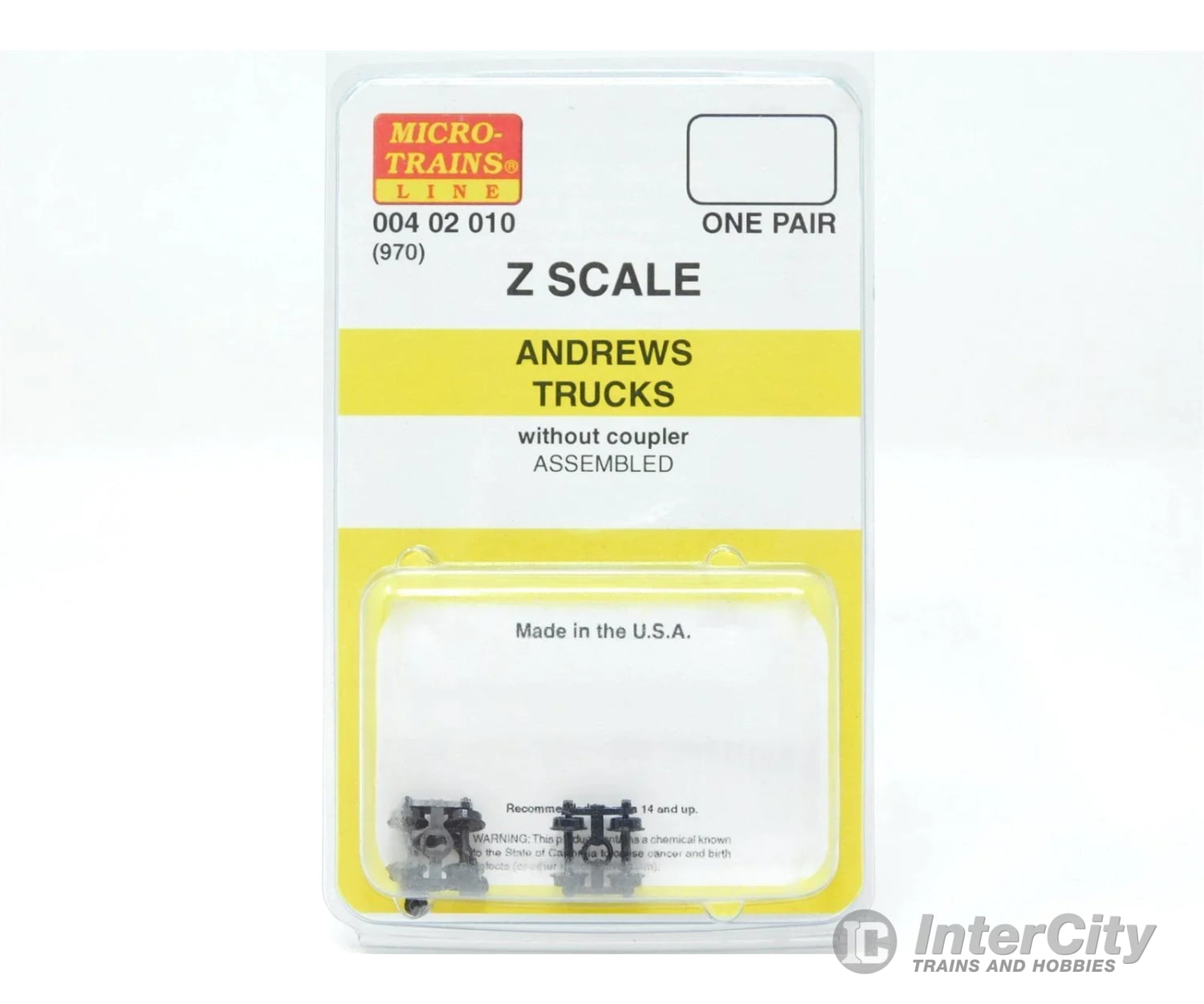 Micro Trains 402010 Andrews Trucks - Less Couplers 1 Pair &