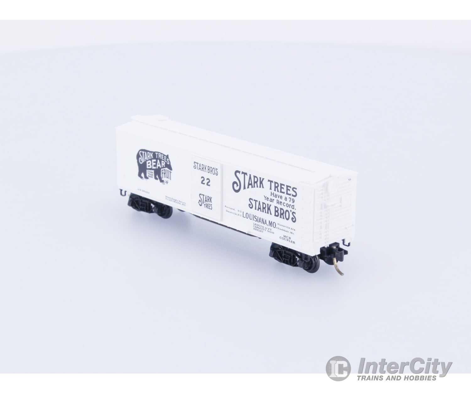 Micro Trains 42010 N Boxcar 40’ Double Wood Sheathed Stark Trees STARK 22 Freight Cars