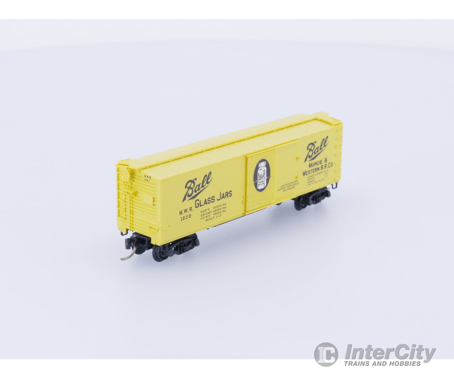 Micro Trains 42030 N 40’ Double-Sheathed Wood Box Car Ball Glass Jars 1020 Flock & Turf