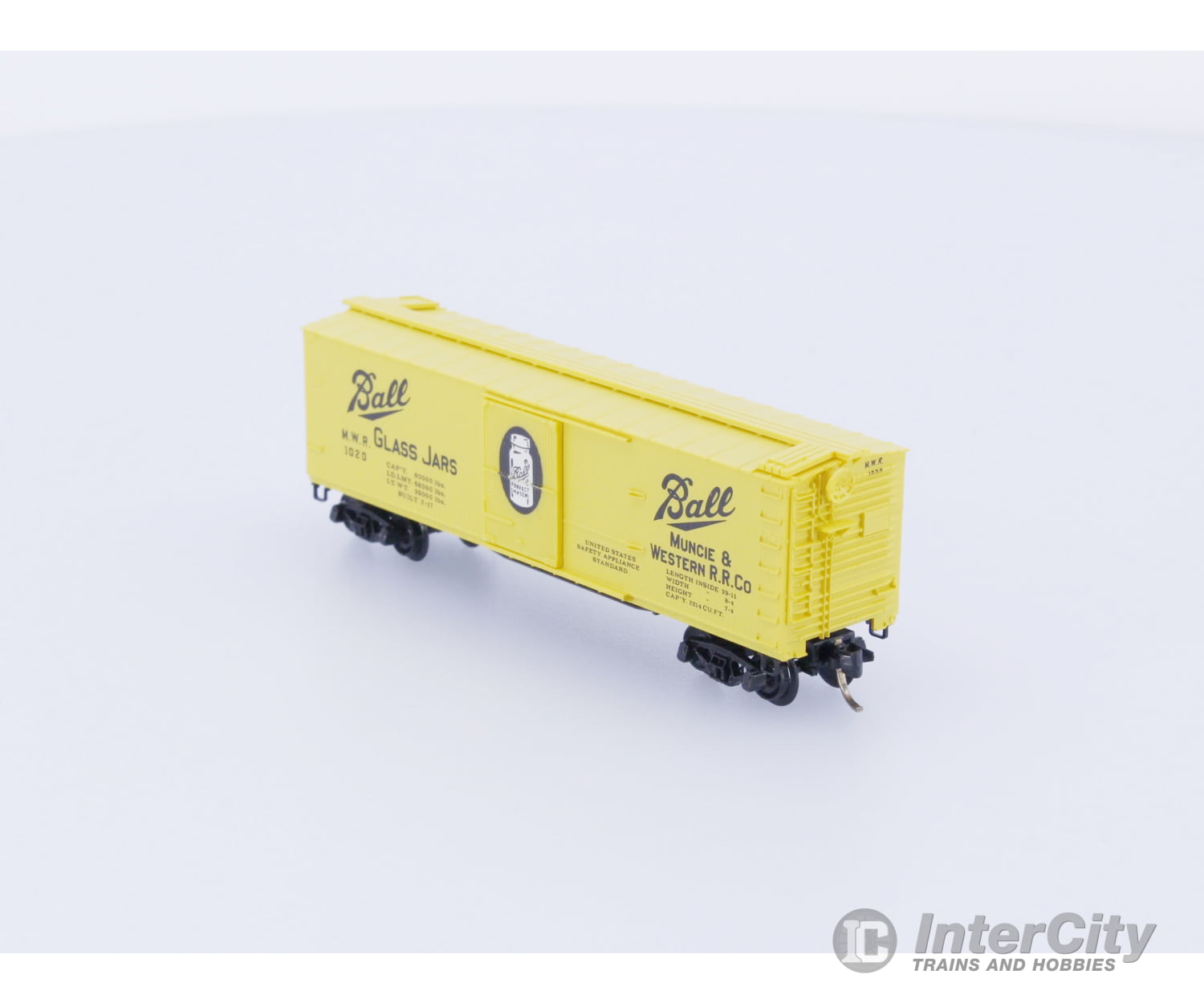 Micro Trains 42030 N 40’ Double-Sheathed Wood Box Car Ball Glass Jars 1020 Flock & Turf