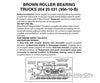 Micro Trains 425031 Roller-Bearing Trucks - With Short Extended Couplers (Brown) 10 Pairs &