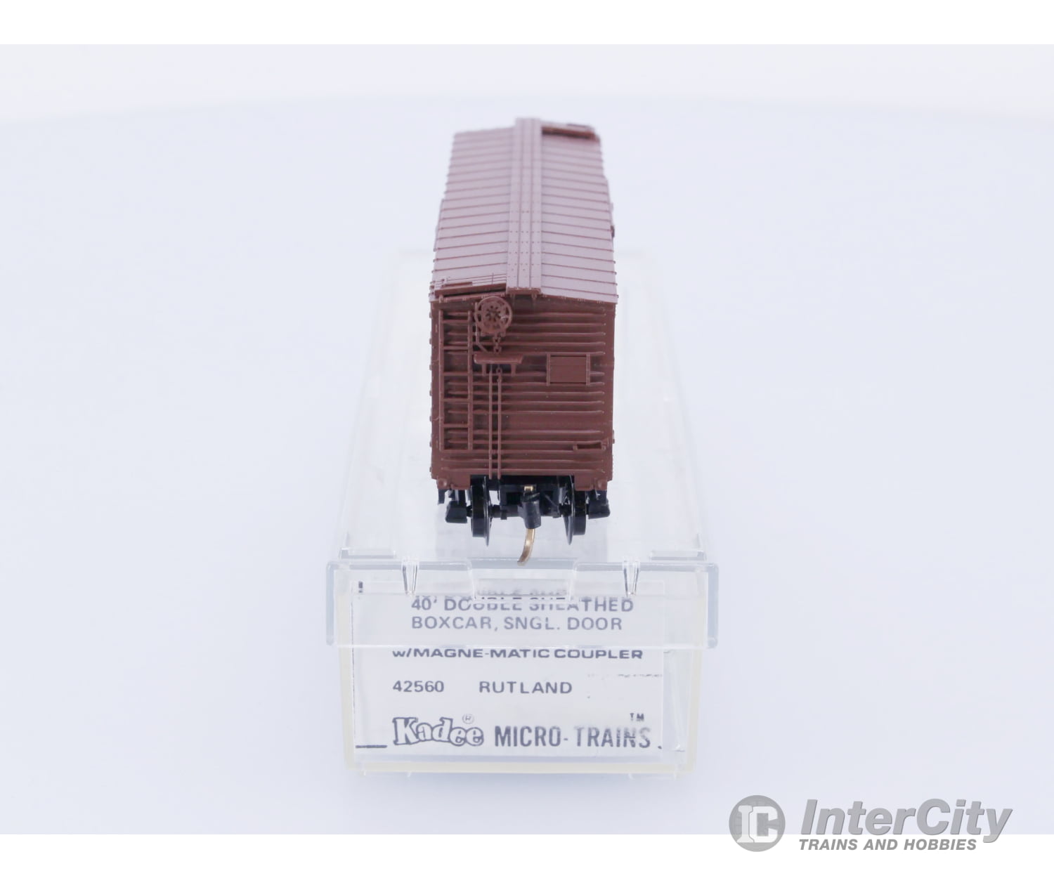 Micro Trains 42560 N Boxcar 40’ Double Wood Sheathed Rutland Rutland Line (RL) 8297 Freight Cars