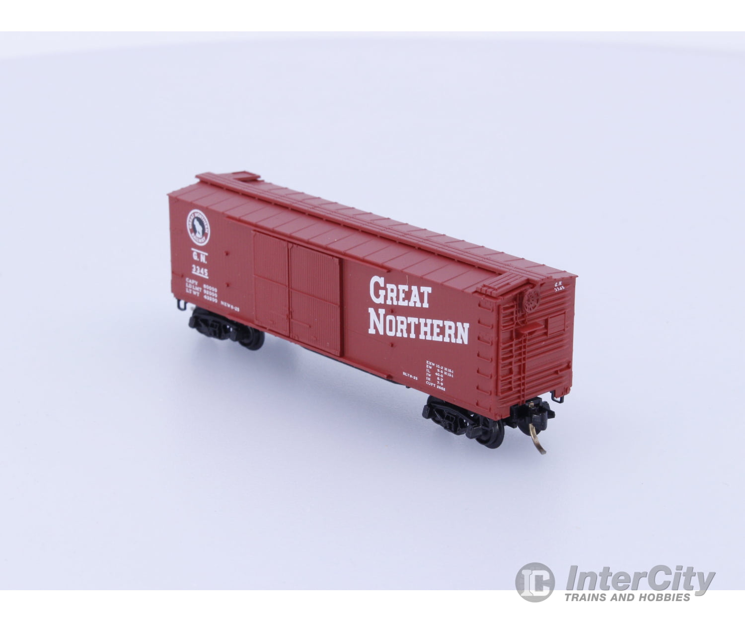 Micro Trains 43040 N Boxcar 40’ Double Wood Sheathed Great Northern (GN) 3345 Freight Cars
