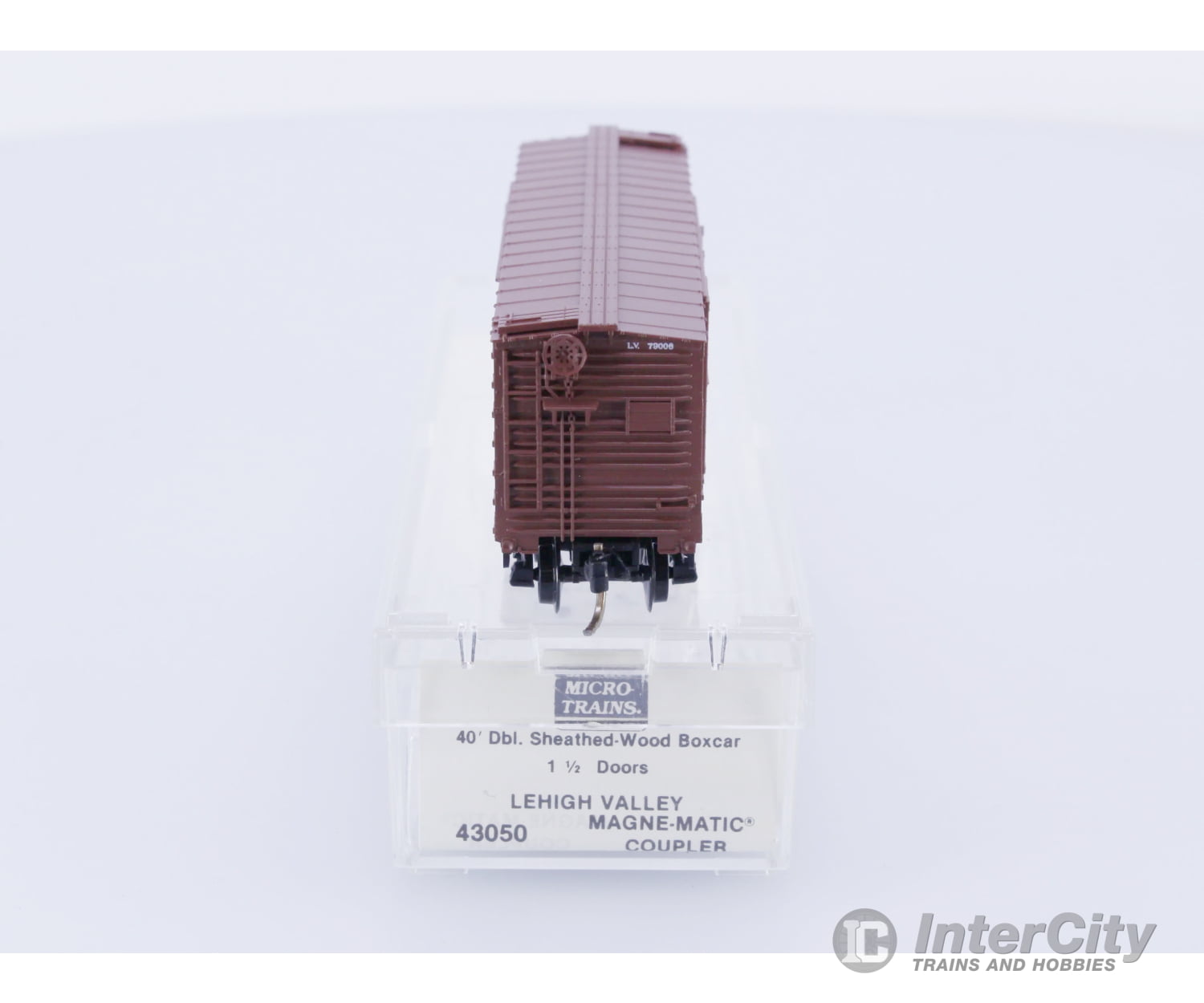 Micro Trains 43050 N 40’ Double-Sheathed Wood Box Car Lehigh Valley (LV) 79006 Freight Cars