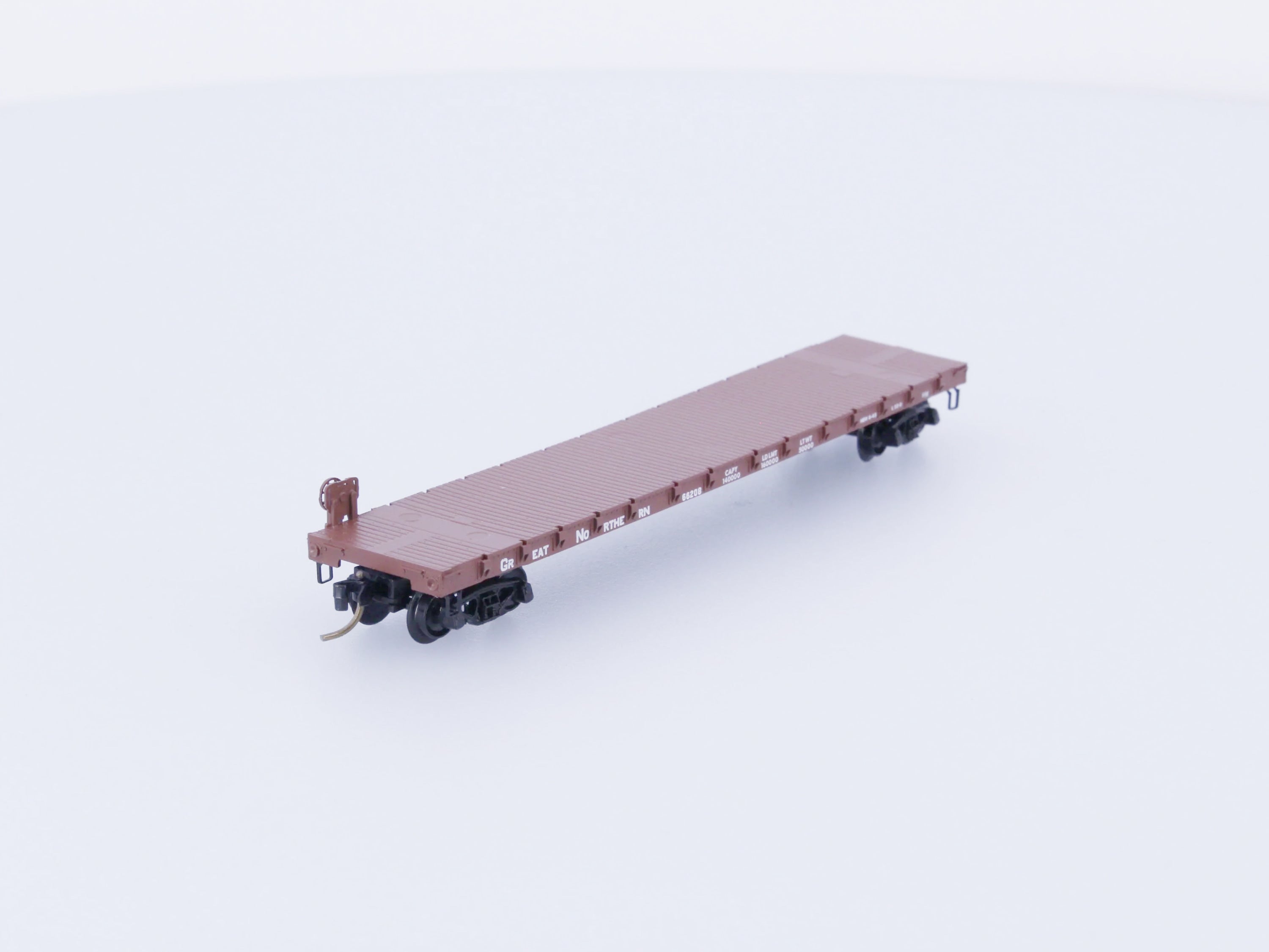 Micro Trains 44010 N Flatcar 50’ Great Northern (GN) 66208 Freight Cars