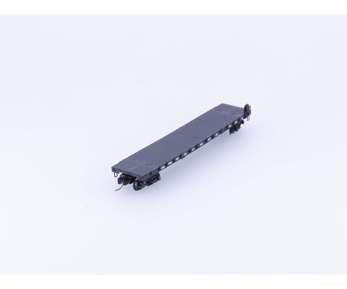 Micro Trains 44040 N 50’ Flat car Fishbelly Side w/Side Mount Brake Wheel #1 Canadian Pacific (CP) 300057 - Freight Cars