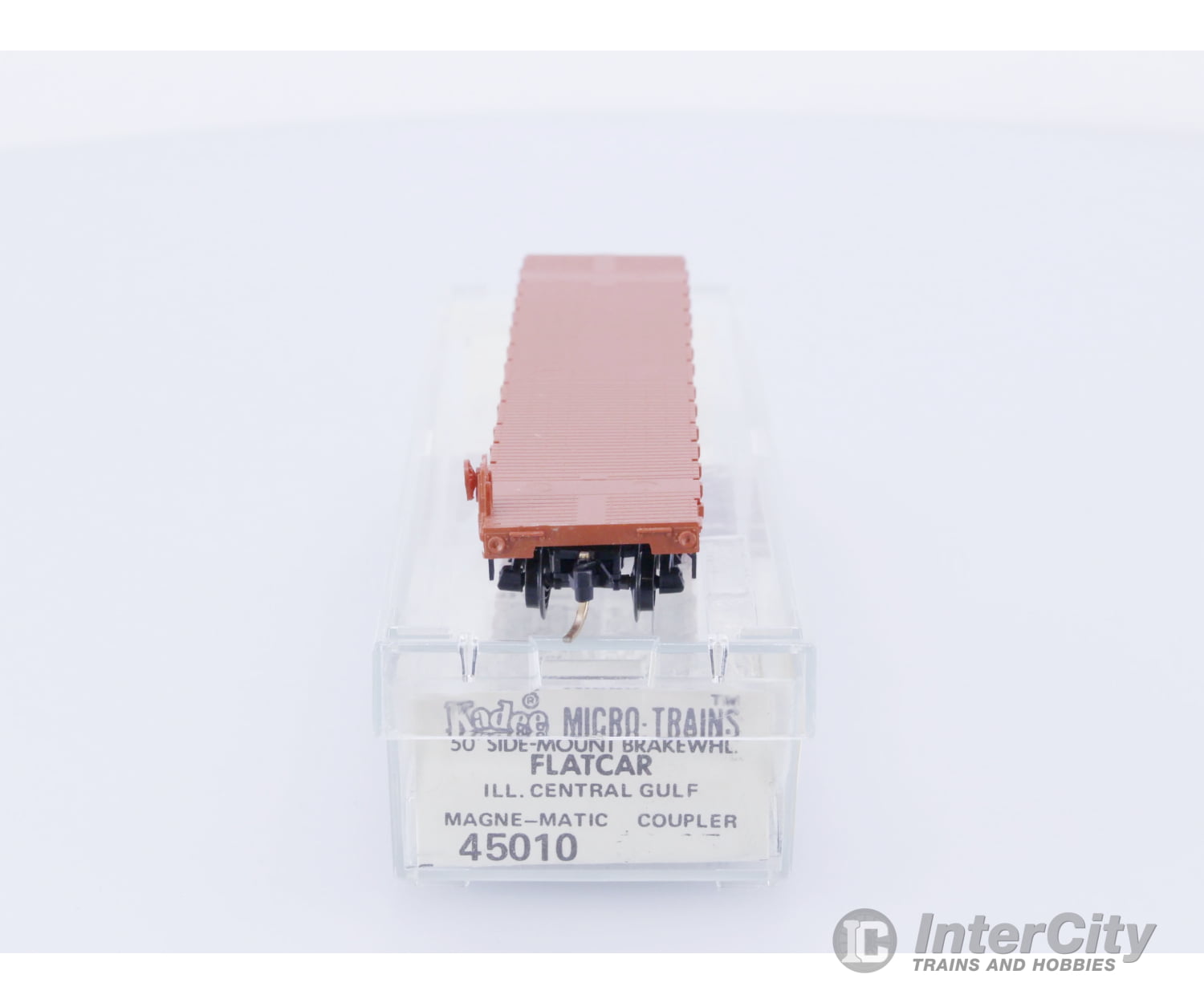 Micro Trains 45010 N Flatcar 50’ Illinois Central (IC) 60698 Freight Cars
