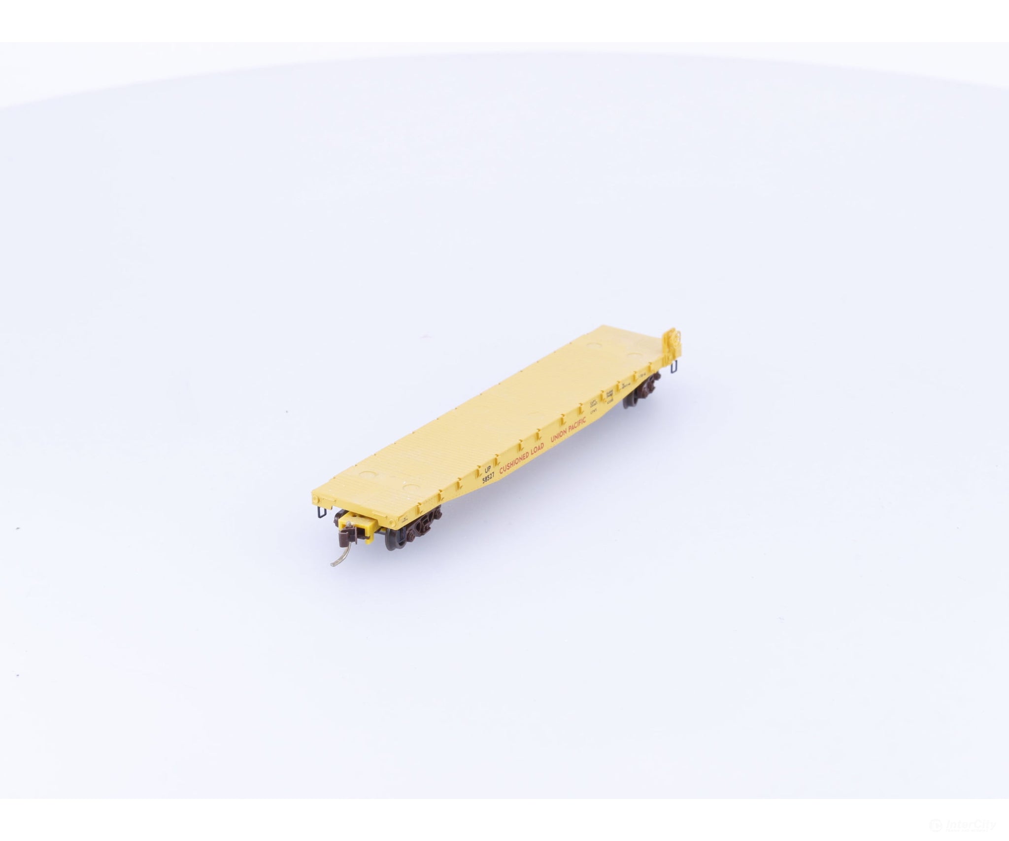 Micro Trains 45070 N 50’ Fishbelly Side Flatcar w side mount Brk Wheel Union Pacific (UP) 58527 - Freight Cars