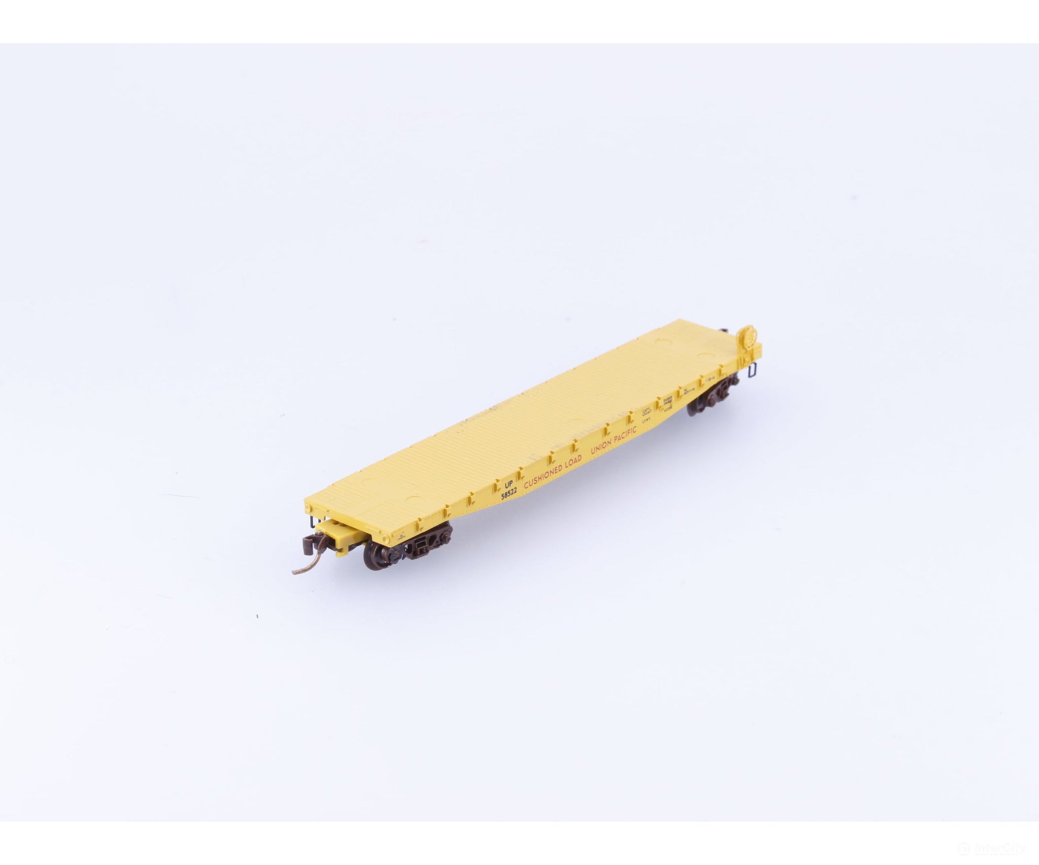 Micro Trains 45070 N 50’ Flat car Fishbelly Side w/Side Mount Brake Wheel #2 Union Pacific (UP) 58522 - Freight Cars