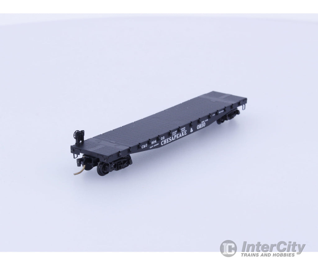 Micro Trains 45100 N Flatcar 50’ Chesapeake & Ohio C&O Chesapeake and Ohio (CO) 80402 (B) Freight Cars