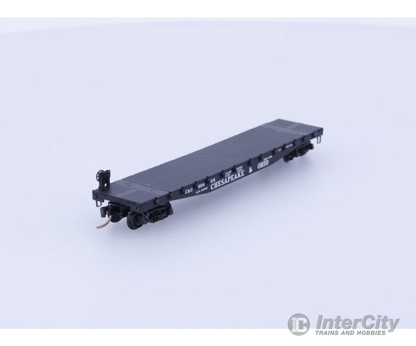 Micro Trains 45100 N Flatcar 50’ Chesapeake & Ohio C&O Chesapeake and Ohio (CO) 80402 (B) Freight Cars