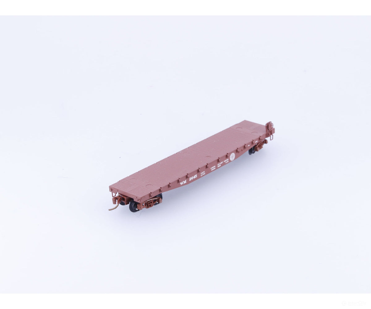 Micro Trains 45160 N 50’ Flat car Fishbelly Side Western Maryland (WM) #1 2645 - Freight Cars