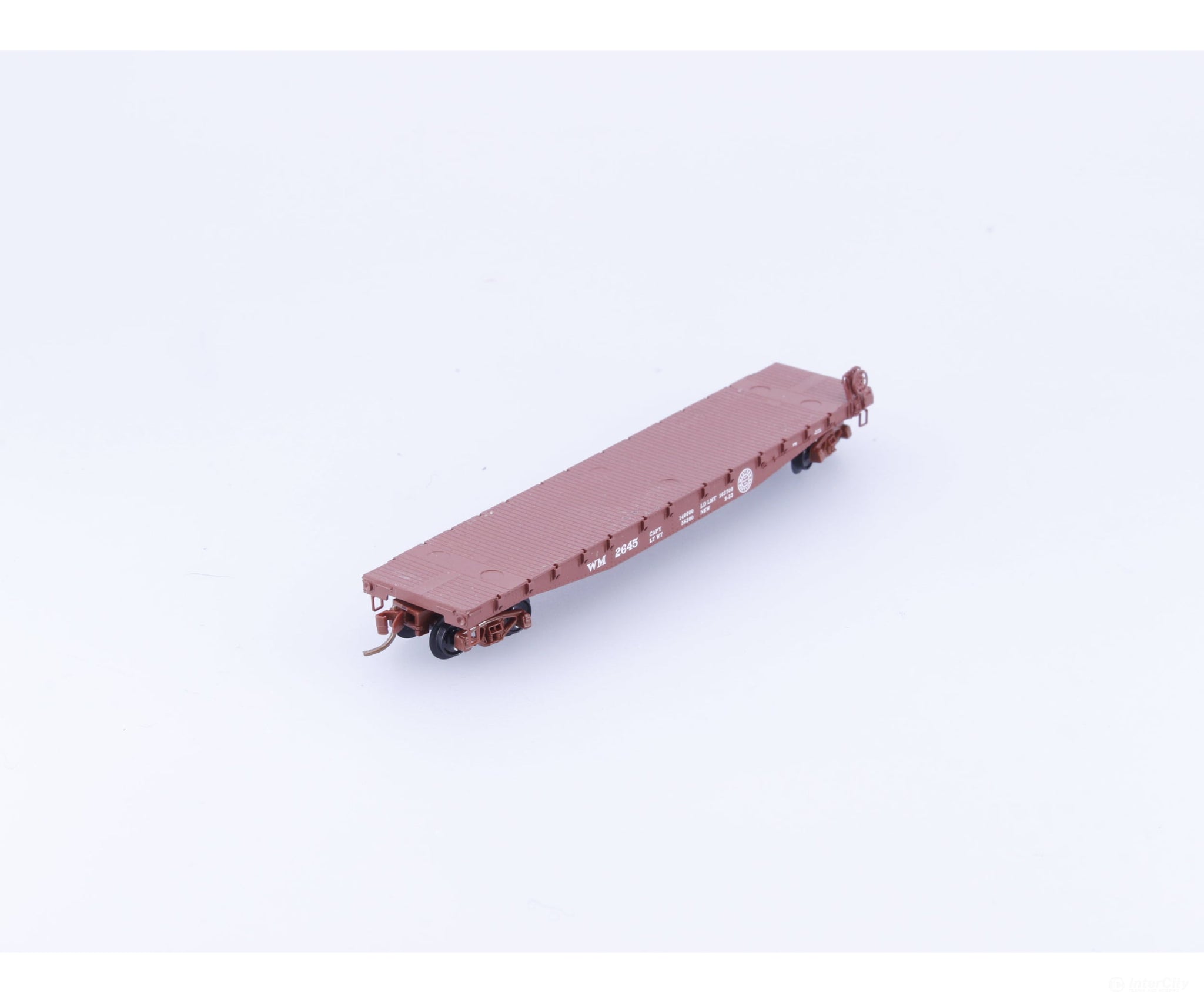 Micro Trains 45160 N 50’ Flat Car Fishbelly Side Western Maryland (WM) #2 2645 - Freight Cars
