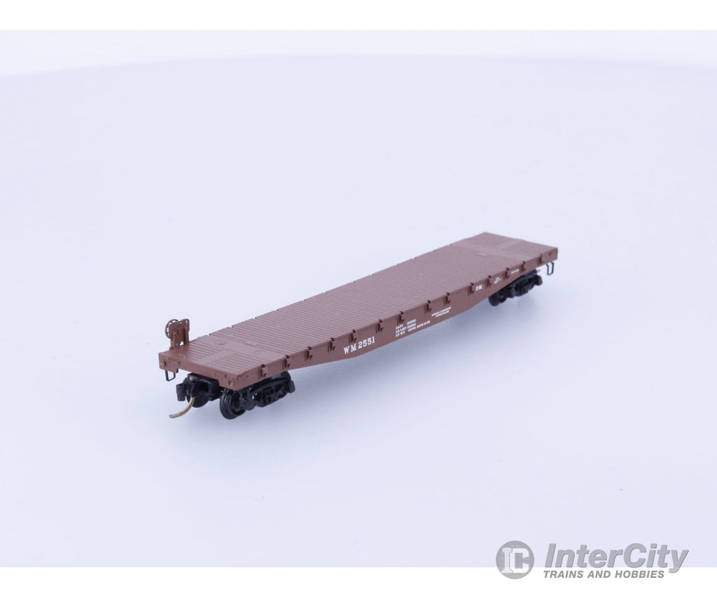 Micro Trains 45160 N Flatcar 50’ Western Maryland WM 2551 Freight Cars