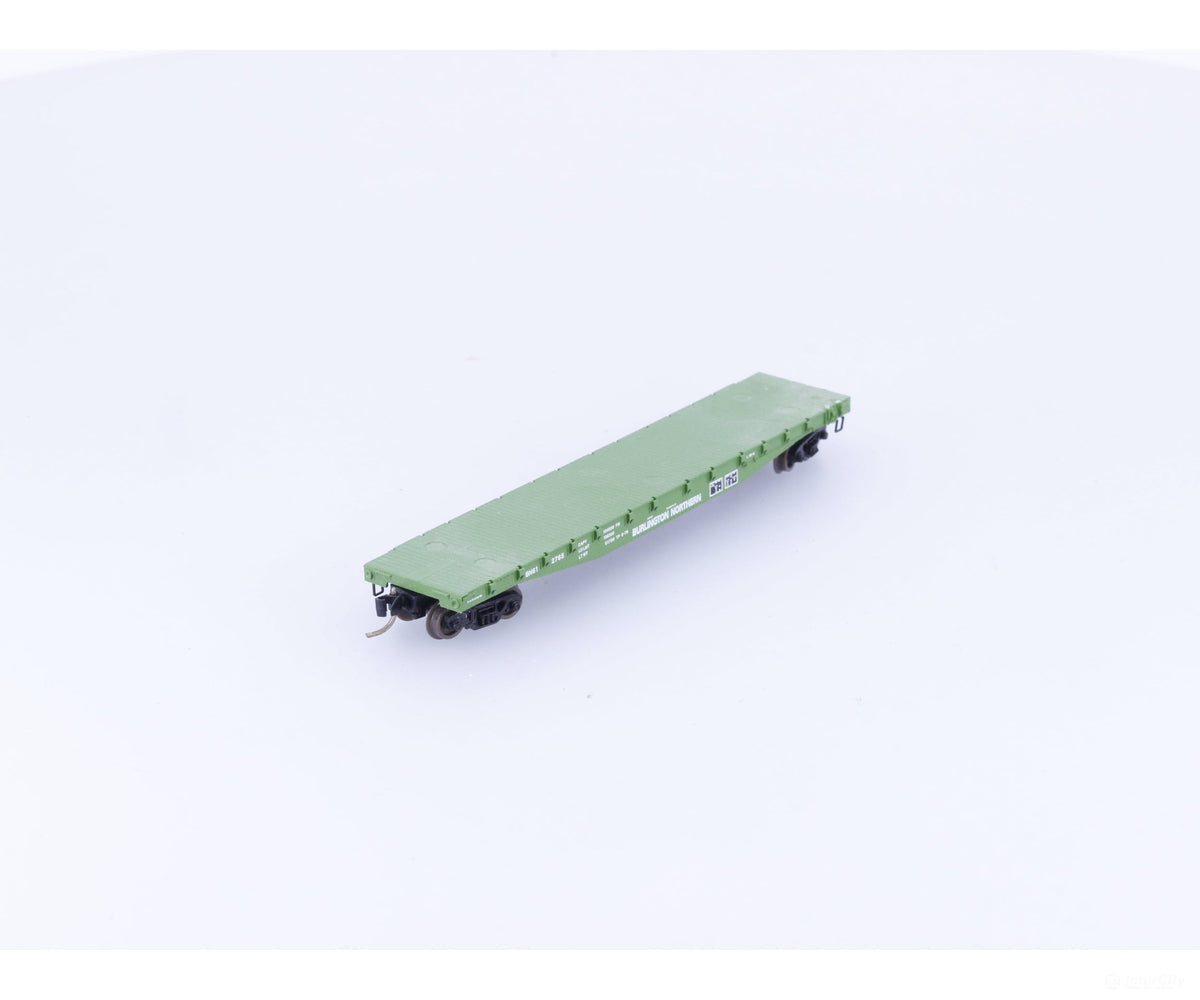 Micro Trains 45200 N 50’ Fishbelly Side Flatcar Burlington Northern (BN) 612765 - Freight Cars