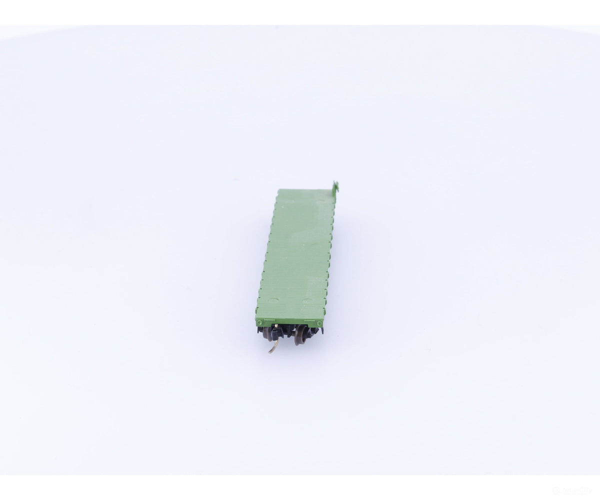 Micro Trains 45200 N 50’ Flat car Fishbelly Side w/Side Mount Brake Wheel Burlington Northern (BN) 612765 - Freight Cars