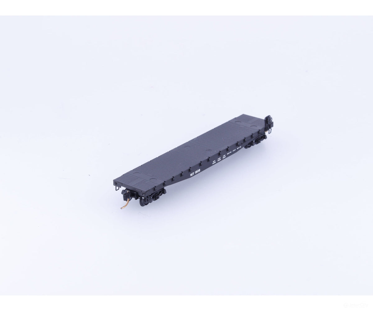 Micro Trains 45230 N 50’ Flat car Fishbelly Side w/Side Mount Brake Wheel Western Pacific (WP) 1908 - Freight Cars