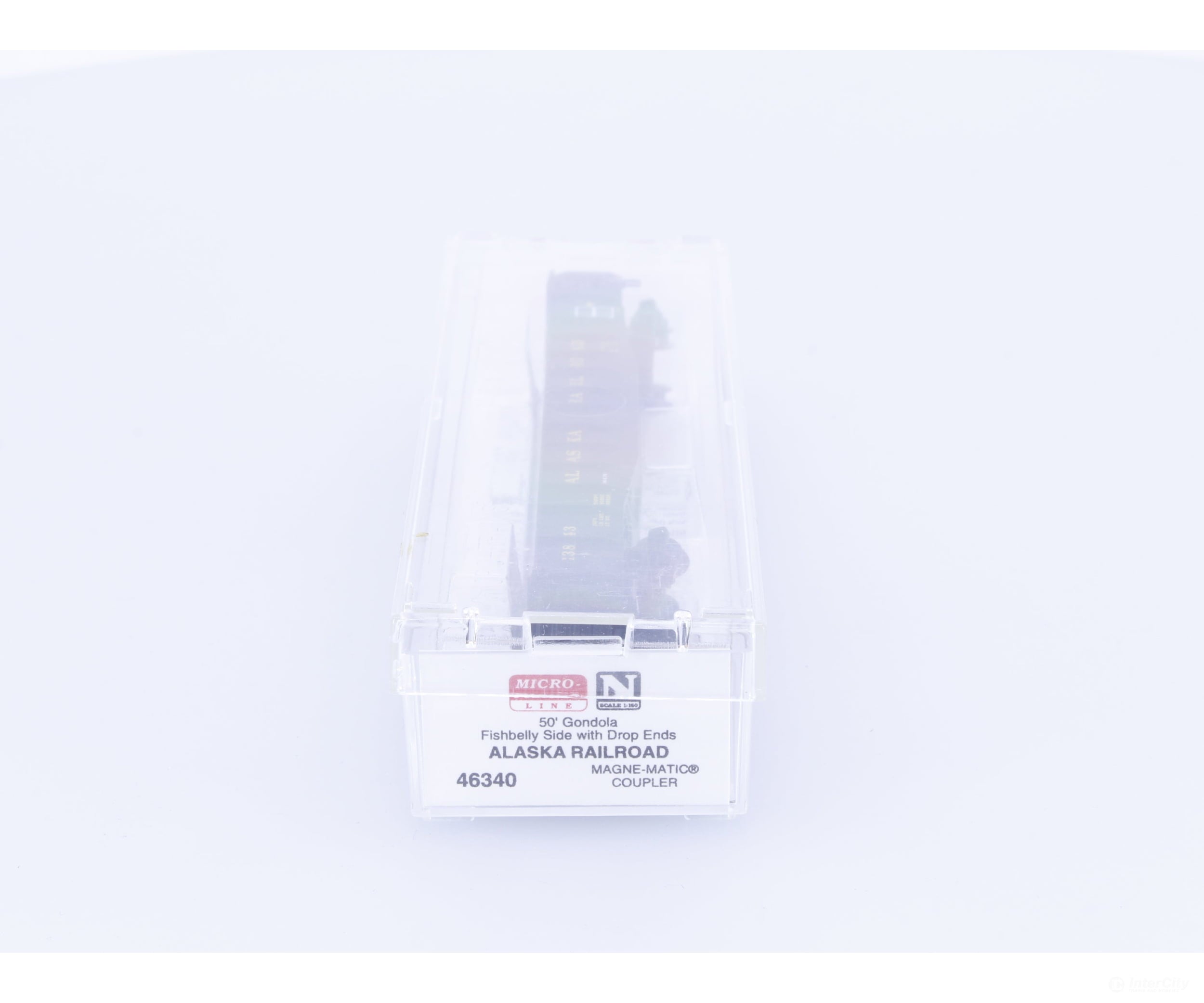 Micro Trains 46340 N 50’ Gondola Fishbelly Side with Drop Ends Alaska Railroad (ARR) 13843 Freight Cars