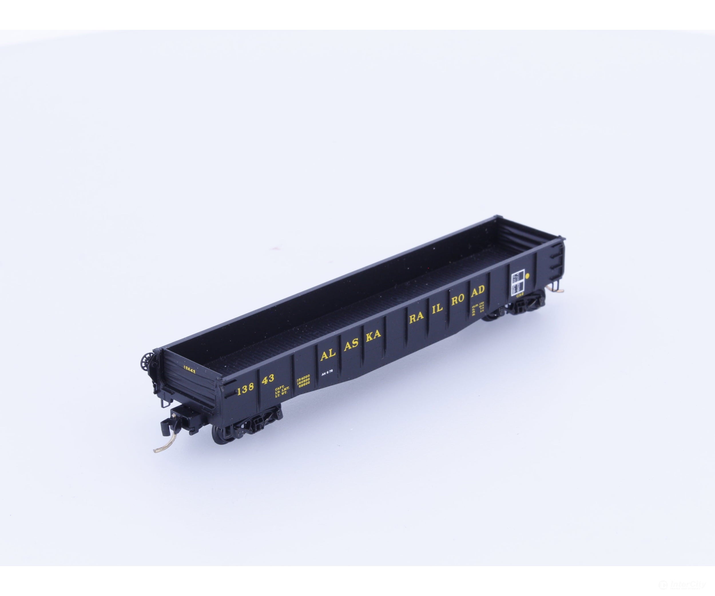 Micro Trains 46340 N 50’ Gondola Fishbelly Side with Drop Ends Alaska Railroad (ARR) 13843 Freight Cars