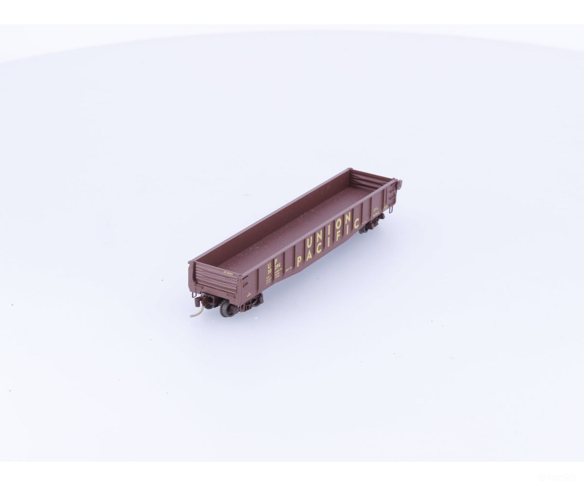 Micro Trains 46350 N 50’ Fishbelly Side Gondola w/ Drop Ends #7 Union Pacific (UP) 30294 - Freight Cars