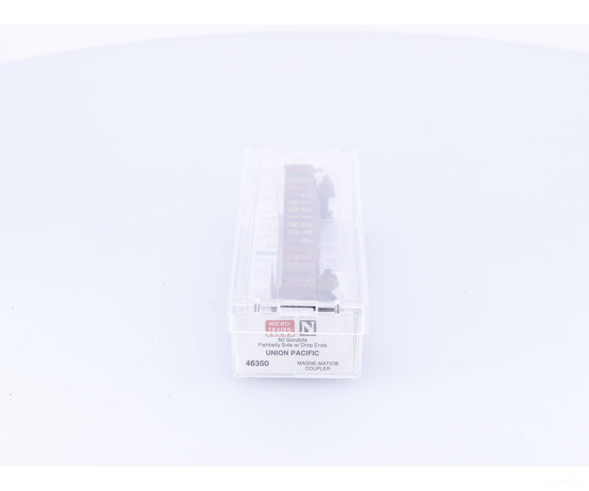 Micro Trains 46350 N 50’ Fishbelly Side Gondola w/ Drop Ends #9 Union Pacific (UP) 430294 - Freight Cars