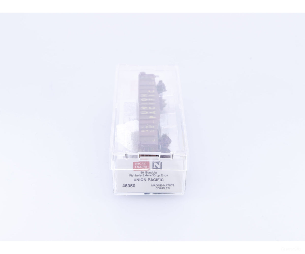 Micro Trains 46350 N 50’ Fishbelly Side Gondola w/ Drop Ends Union Pacific (UP) 30294 - Freight Cars