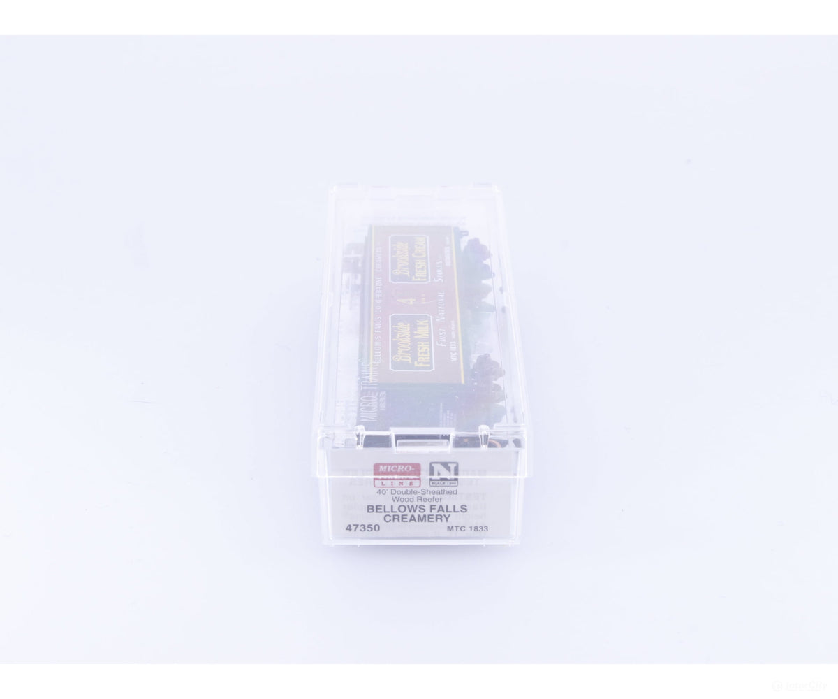 Micro Trains 47350 N 40’ Wood Sheathed Box Car Bellows Falls (MTC) 1833 - Freight Cars