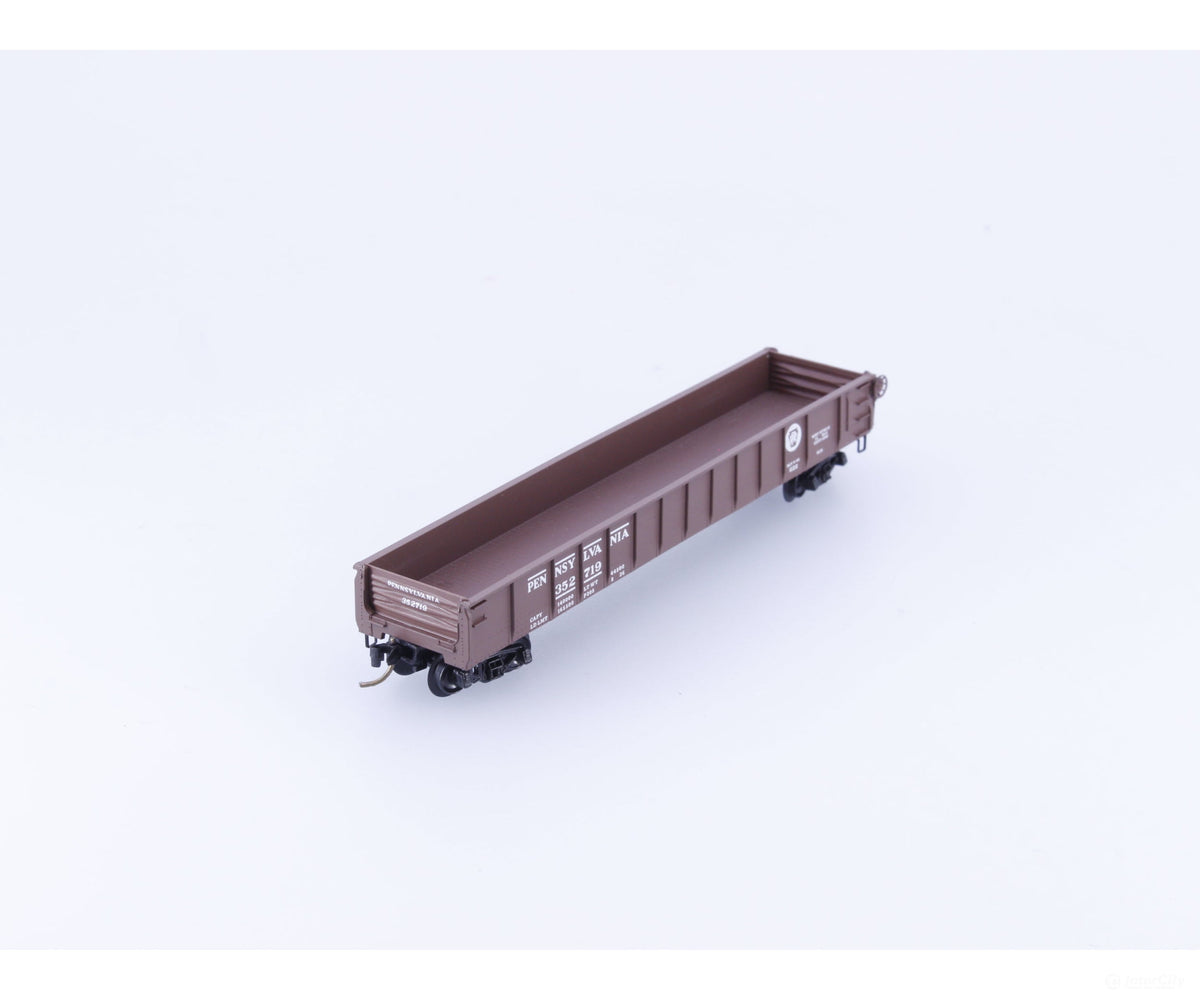 Micro Trains 48010 N 50’ Straight Side Gondola w/ Drop Ends Pennsylvania Railroad (PRR) 352719 - Freight Cars