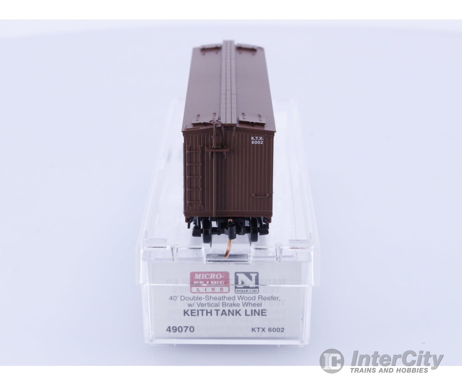 Micro Trains 49070 N Reefer Ice 40’ Wood Scatena Brothers Wine KTX 6002 Freight Cars