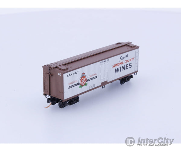 Micro Trains 49070 N Reefer Ice 40’ Wood Scatena Brothers Wine KTX 6002 Freight Cars
