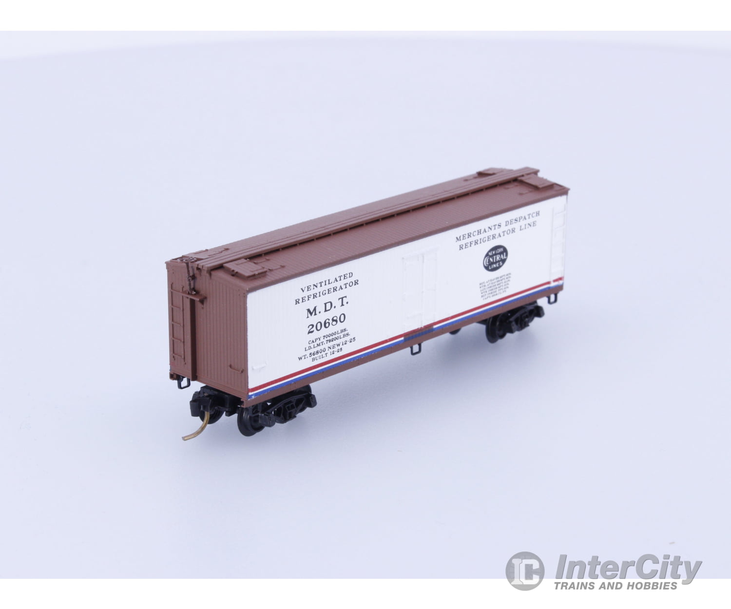 Micro Trains 49140 N Reefer Ice 40’ Wood Merchants Despatch MDT 20680 Freight Cars