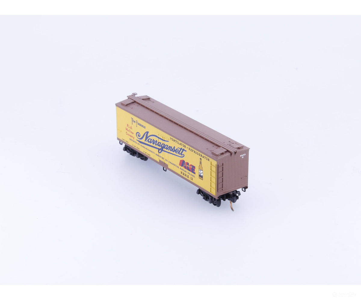 Micro Trains 49220 N 40’ Wood Sheathed Box Car Narragansett (NBRX) 12 - Freight Cars