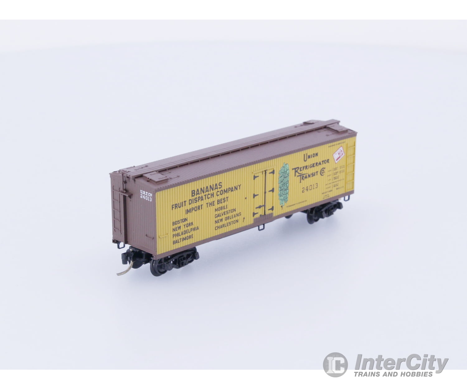 Micro Trains 49390 N Reefer Ice 40’ Wood Union Refrigerator Transit URTC 24013 Freight Cars