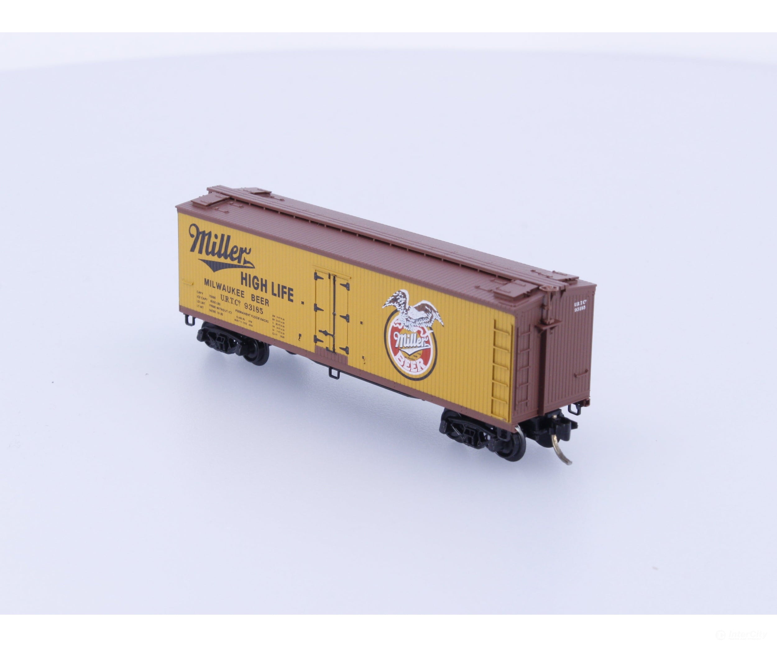 Micro Trains 49410 N Reefer Ice 40’ Wood Miller Brewing URTC 93185 (B) Freight Cars