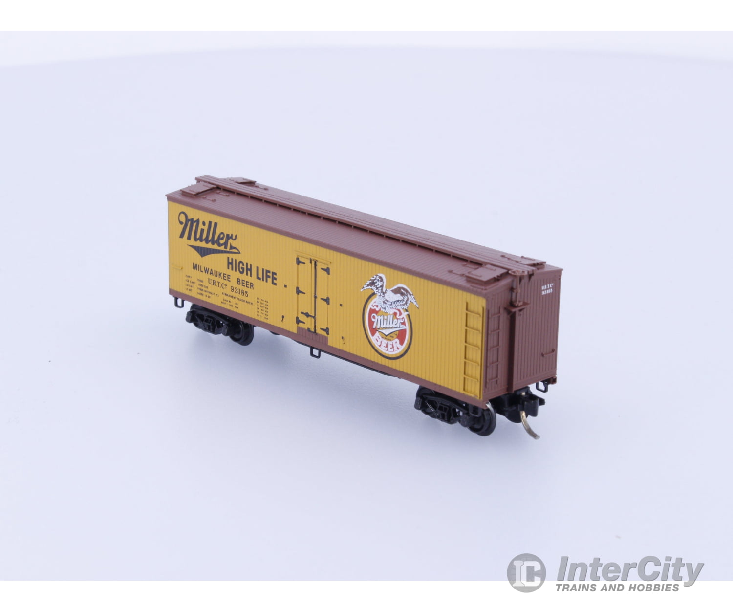 Micro Trains 49410 N Reefer Ice 40’ Wood Miller Brewing URTC 93185 (B) Freight Cars