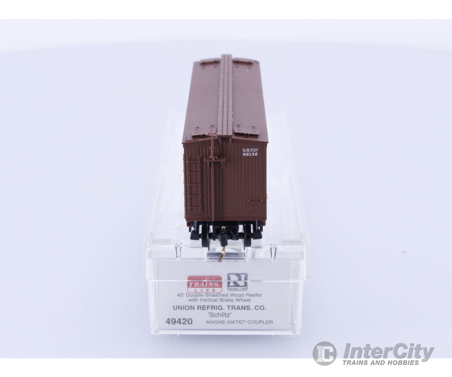 Micro Trains 49420 N Reefer Ice 40’ Wood Schlitz URTC 92132 Freight Cars