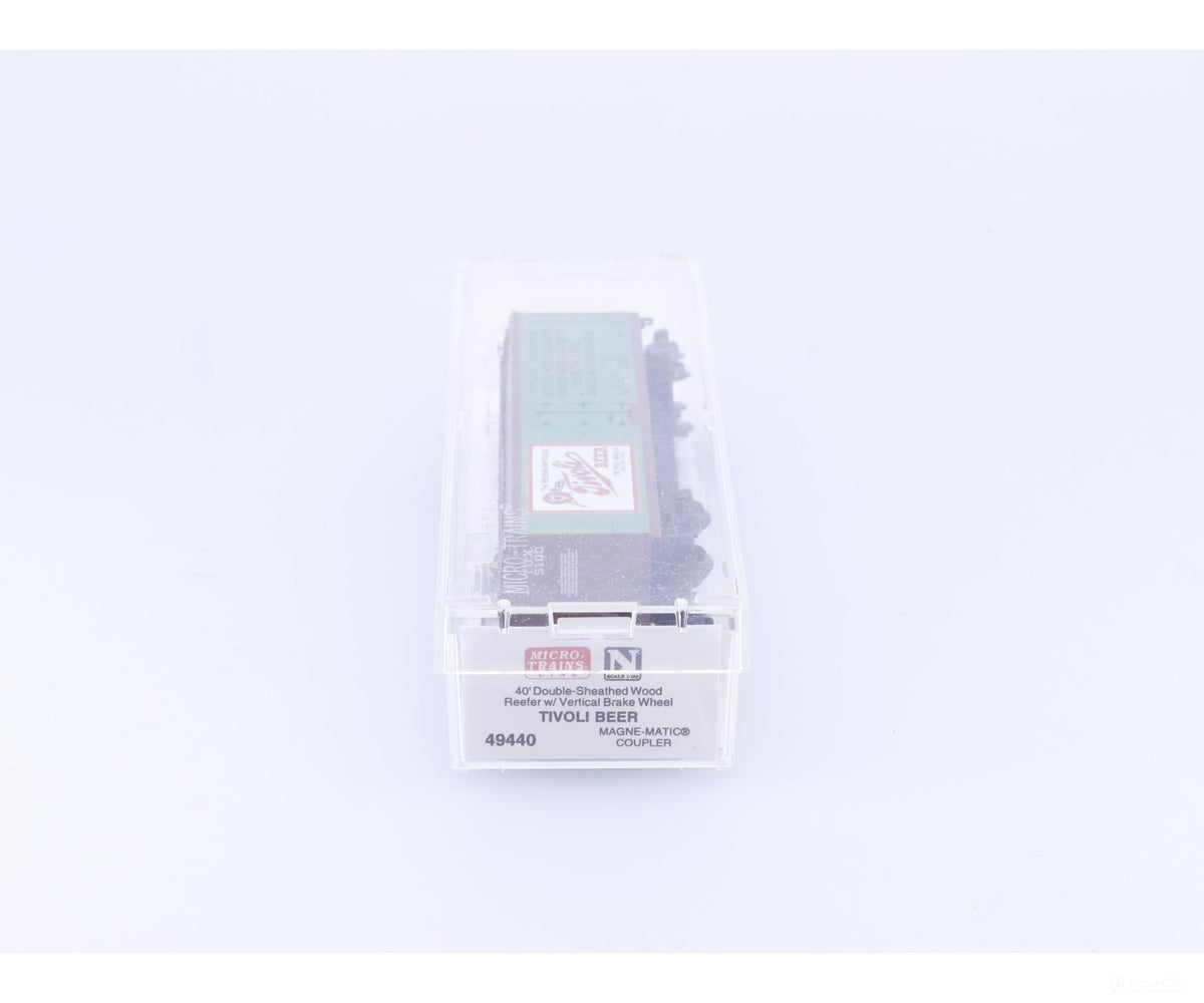 Micro Trains 49440 N 40’ Wood Sheathed Box Car Tivoli Beer (TUX) 5100 - Freight Cars