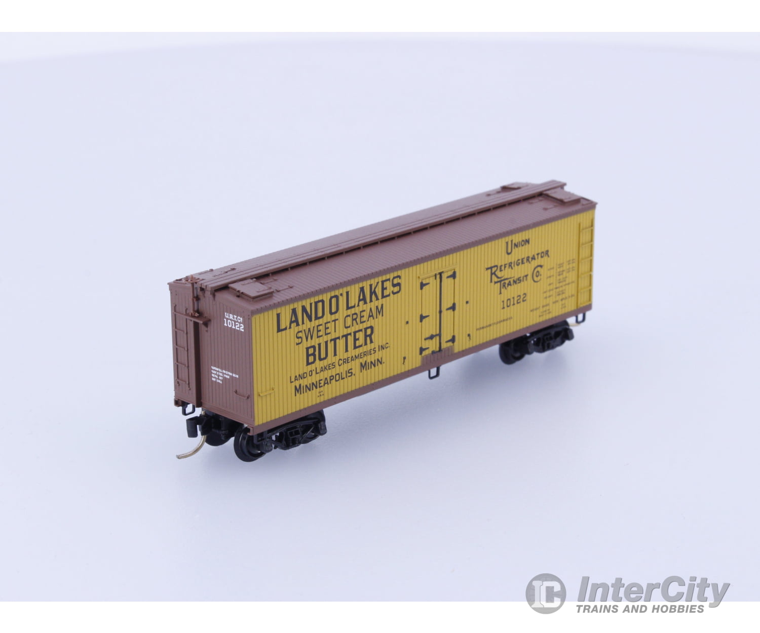 Micro Trains 49460 N Reefer Ice 40’ Wood Land O Lakes URTC 10122 Freight Cars